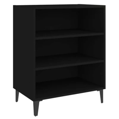 Image de vidaXL Buffet noir 57x35x70 cm bois d’ingénierie806059