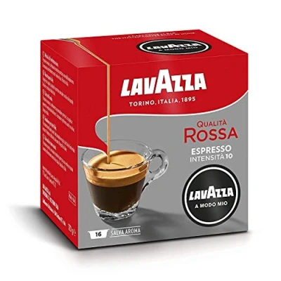 Afbeelding van Lavazza 144 koffiecapsule Modo Mio kwaliteit rood