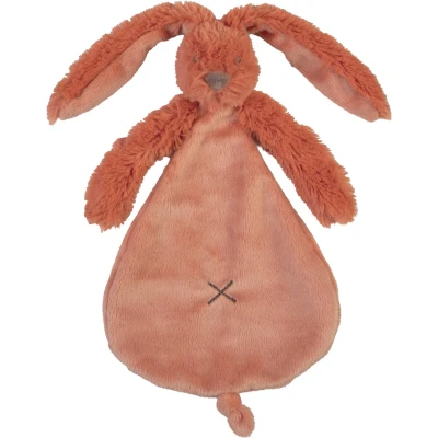 Afbeelding van Happy Horse Konijn Richie Knuffeldoekje Oranje Baby cadeau