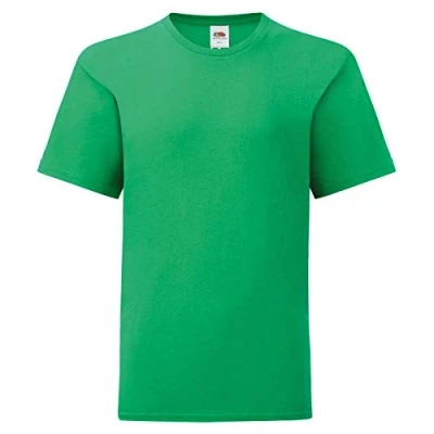 Afbeelding van Fruit of the Loom Kids Iconic T Shirt, Maigrün, 164