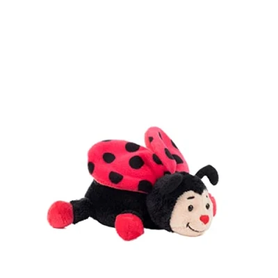 Afbeelding van Schaffer 4340 lieveheersbeestje van pluche, bolle, 11 cm, rood/zwart