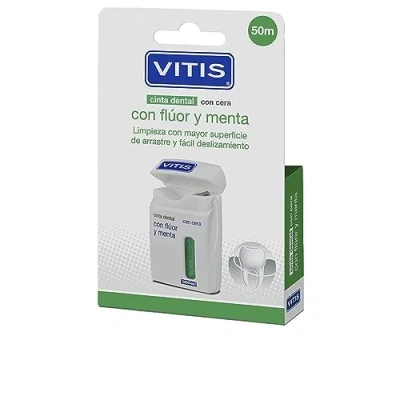 Afbeelding van Vitis Dental Tape With Fluoride And Mint 2x50m