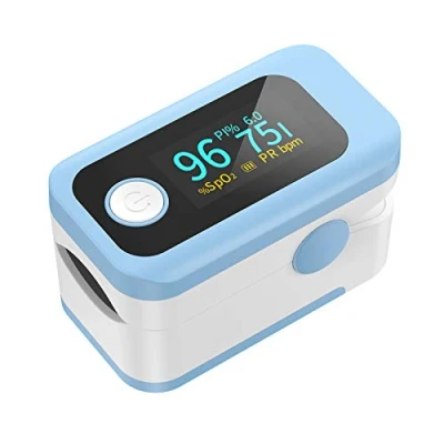 Afbeelding van Wawech Professionele pulsoximeter voor SpO2 meting, zuurstofverzadigingsmonitor met led, pulsoximeter, nauwkeurige en betrouwbare onmiddellijke metingen volwassenen kinderen