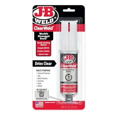 Afbeelding van JB Weld 50112UK ClearWeld epoxy met snelsluiting, 25 ml, transparant