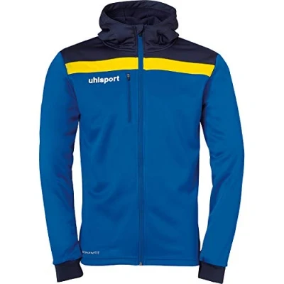 Afbeelding van Uhlsport Offense 23 Trainingsjack Met Capuchon Kinderen Royal / Marine Limoen Maat: 152