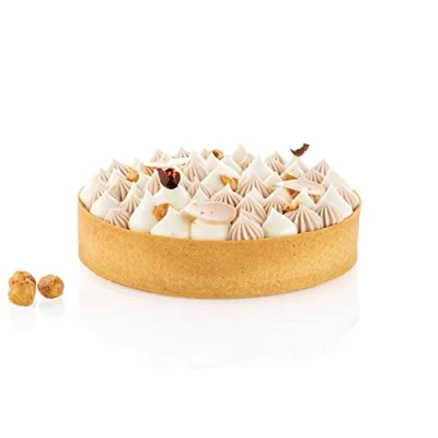 Afbeelding van Silikomart TART RING CLASSIC GEPERFORCEERDE MICRO PAARRINGEN ø160 H 35 MM Zwart