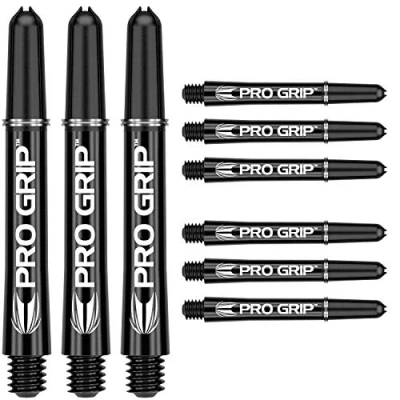 Afbeelding van Target Darts 3 x sets van Black Pro Grip Shaft Intermediate 9 inch Totaal