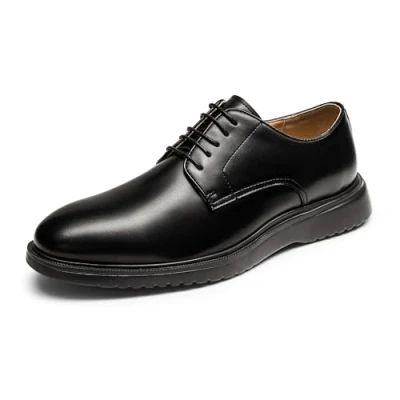 Afbeelding van Lage schoenen met veters voor heren, zwart.
