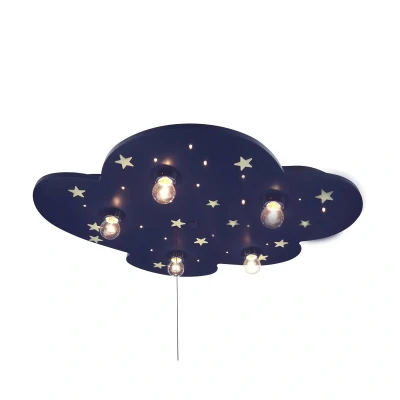 Afbeelding van Plafondlamp Wolk Blauw Met Sterren
