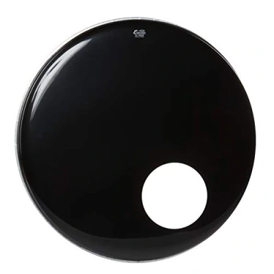 Afbeelding van Remo ENCORE Ambassador Ebony 22&quot; Bass Drum Reso; met 5&quot; gat drumvel