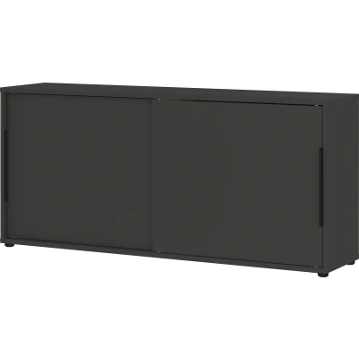 Afbeelding van Germania Mailand Grafiet Dressoir met Schuifdeuren