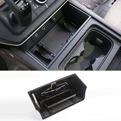 Afbeelding van SHIFENG Opbergdoos voor auto interieur middenconsole LR Defender 90 110 130 2020 2021 2022 2023 2024 opbergvak telefoon en bril verbeterde stijl