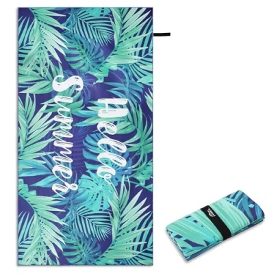 Afbeelding van Pameil Handdoek, XXL, microvezel, 200 x 100 cm, compact, zandbestendig, licht en sneldrogend, voor strand, fitnessstudio, reizen, sauna