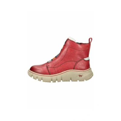 Afbeelding van Mustang Korte laarzen, Dames, Maat: 36, Rot Imitatieleer/ textiel