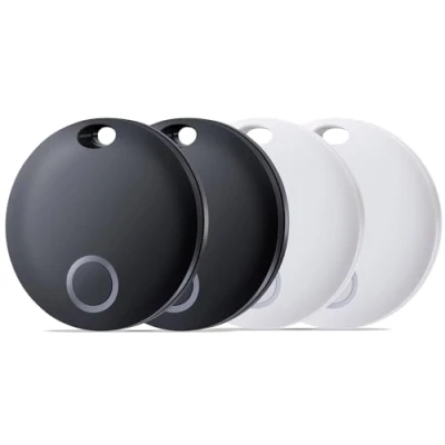 Afbeelding van Reyke Smart Tag, bagagetracker compatibel met Apple Find My (alleen iOS), zoekmachine voor sleutels, rugzak, koffers, portemonnee, waterdicht IP67, set van 4