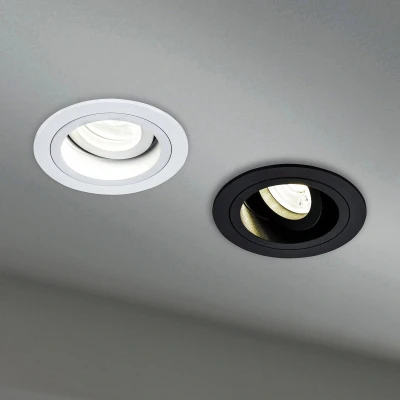 Afbeelding van Inbouwlamp Akron, instelbaar, rond, wit