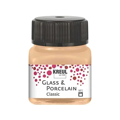 Afbeelding van Glasverf Porseleinverf Metallic Champagne Classic Glazuur look Kreul 20 ml