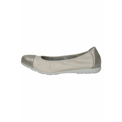 Afbeelding van Caprice Ballerina&#039;s, Dames, Maat: 36, Cream comb Leer