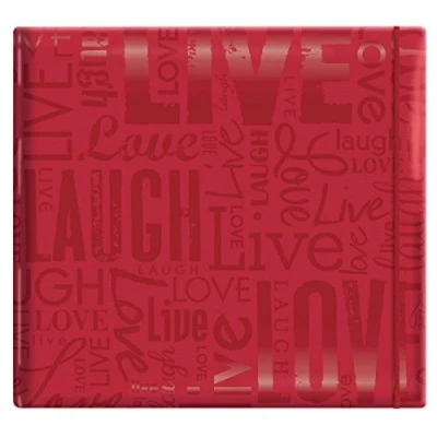 Afbeelding van MBI Live, Love &amp; Laugh Red Gloss Post Bound Album 12&quot;X12&quot; (848115)