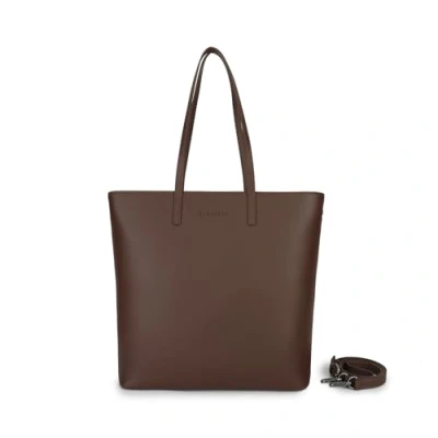 Afbeelding van CARLHEIM Totebag ELLA Premium echt lederen sling tas voor dames, Bruin