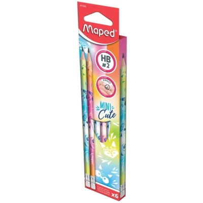 Afbeelding van Potlood Maped Mini Cute HB met gumtip