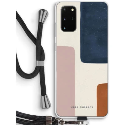 Afbeelding van hoesje met Koord geschikt voor Samsung Galaxy S20 Plus Geo #5 Telefoonhoesje Zwart Bescherming aan alle Kanten en Over de Schermrand