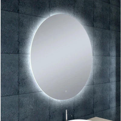 Afbeelding van Wiesbaden Soul spiegel rond met LED, dimbaar en spiegelverwarming 100 cm