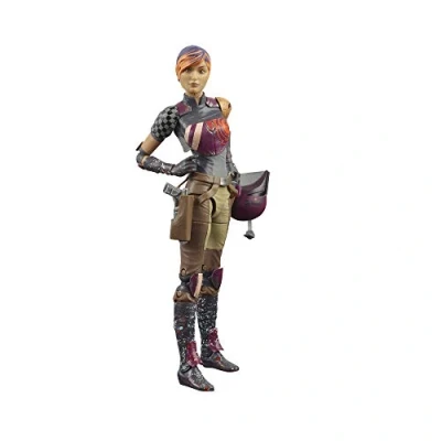 Afbeelding van Star Wars De zwarte serie Sabine Wren Rebels figuur 15 cm verzamelbaar voor kinderen vanaf 4 jaar