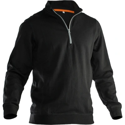 Afbeelding van Jobman 5401 Halfzip Sweatshirt 65540120 Zwart