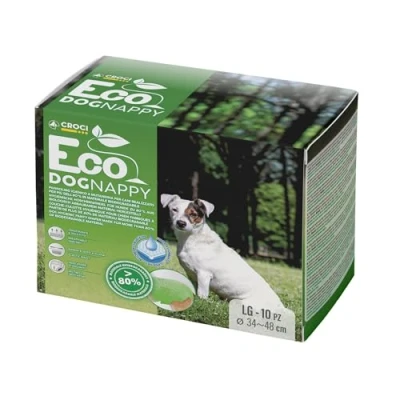 Afbeelding van Croci Nappy Eco hondenluiers maat L:34 48cm, 10st voor honden