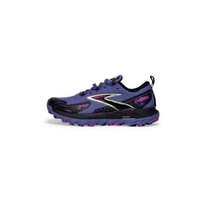 Afbeelding van Brooks Cascadia 18 GTX Trail hardloopschoenen, Dames, Maat: 37.5, Grey blue black pink Textiel