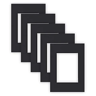 Afbeelding van nielsen Opbergmap karton 2,2 mm set van 5 stuks buitenformaat 21 x 29,7 cm (DIN A4) voor beeldformaat 13 18 zwart glad oppervlak