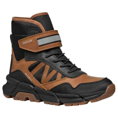 Afbeelding van Geox Flexyper PLUS BOY Snowboots voor kinderen, Maat: 38, Tobacco/black Imitatieleer/ textiel