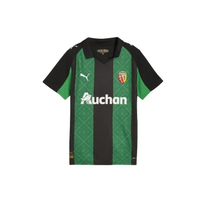 Afbeelding van RC Lens 25/26 uitshirt, Groen/Zwart, Maat 7 8Y PUMA