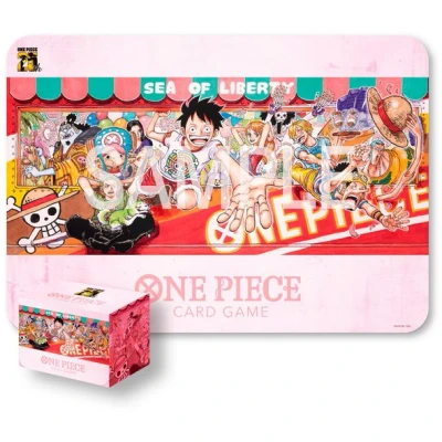 Afbeelding van Bandai One Piece TCG 25th Anniversary Playmat &amp; Card Case Set (Diversen) Nieuw