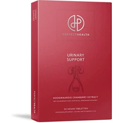 Afbeelding van Perfect Health Cranberry Tabletten 500mg Guldenroede en Vitamine C Hoge Dosering Vegan 30 Stuks