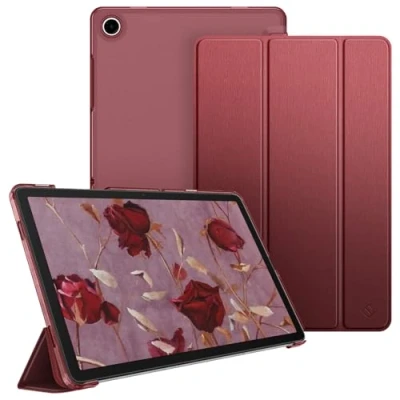 Afbeelding van Fintie Ultradunne beschermhoes Voor Samsung Galaxy Tab A9 Plus 11 inch 2023 Met doorschijnende achterkant Automatische slaap/waakfunctie A9+ SM X210/X216/X218 tablet Bordeaux