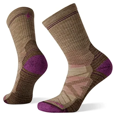 Image de Smartwool Women&#039;s Hike Light Cushion Crew Socks Hiking Femme, Fossil, L