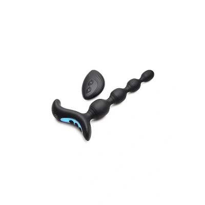 Afbeelding van Vibrerende &amp; E Stim Siliconen Anaal Beads Zwart