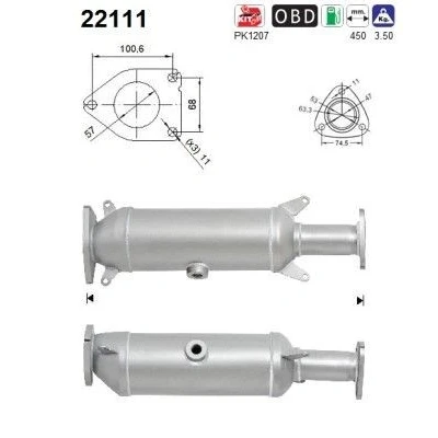 Afbeelding van AS 22111 Katalysator HONDA: Accord 7 Limousine