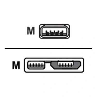 Image de Roline Gold Câble Usb À 9 Broches Type A (M) Micro B 80 Cm ( 3.0 )