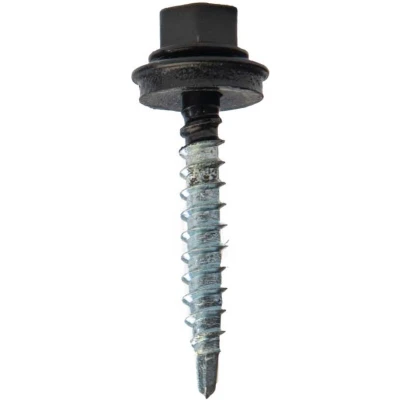 Afbeelding van Wovar Dakpanplaatschroeven Zwart Verzinkt 4.8 x 20 mm Doos 100 stuks