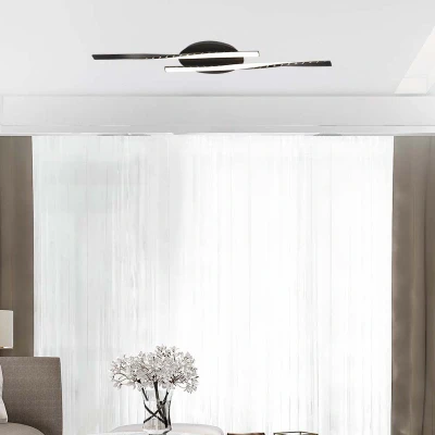 Afbeelding van V TAC VT 7788 Design plafondlamp IP20 Zwart lamphuis 12 Watt 1280 Lumen 3000K