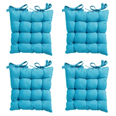 Afbeelding van Madison Toscane Kussen Panama Aqua 46x46 Blauw 4 Stuks