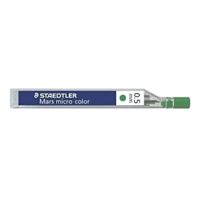Afbeelding van Staedtler Mars micro color etui met 12 vullingen 0,5 mm groen