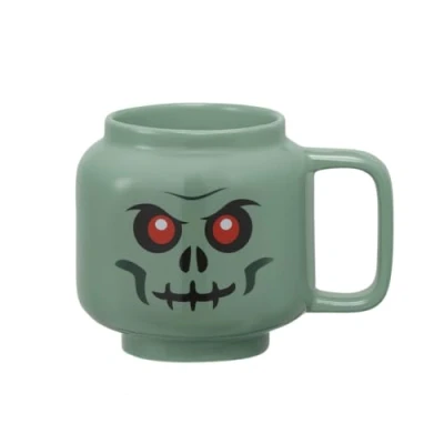 Afbeelding van LEGO Keramische Mok Hoofd Skelet Groen 530 ml Keramiek