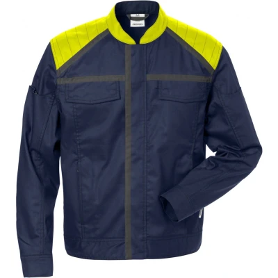 Afbeelding van Fristads Jack 4555 Stfp Marineblauw/hi vis geel