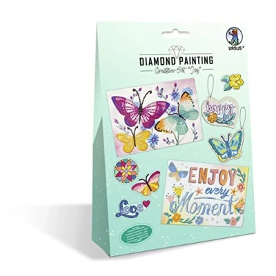 Afbeelding van Ursus 43510006 knutselset voor kinderen het vormgeven van foto&#039;s, hangers en stickers met diamanten