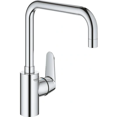 Afbeelding van GROHE Eurodisc Cosmopolitan keukenkraan Hoge draaibare uitloop Chroom