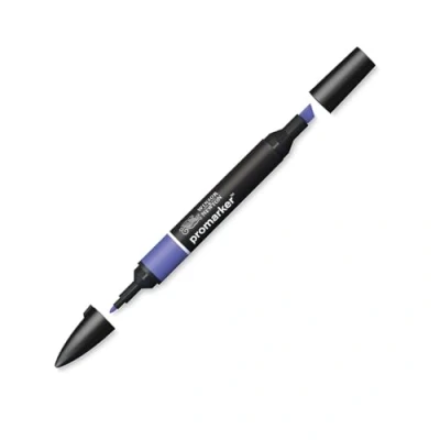 Afbeelding van Winsor &amp; Newton ProMarker 0203688 professionele marker 2 fijne en brede punten, voor tekeningen, design lay out, violet
